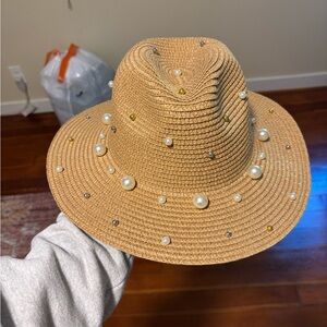 Pearl hat by Steve Madden